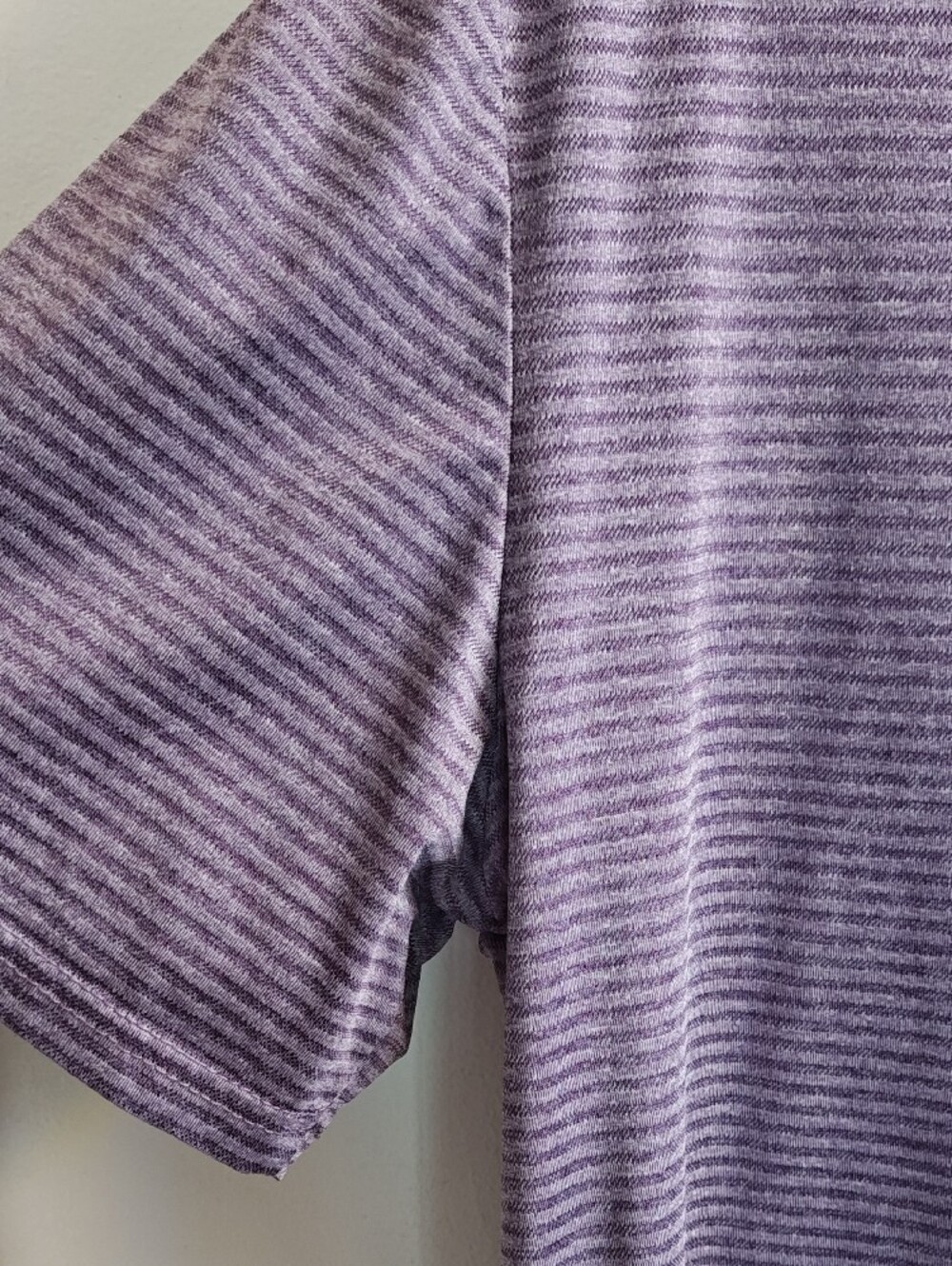 32 Degrees Lavender Striped Performance Polo - Picture 6 of 6